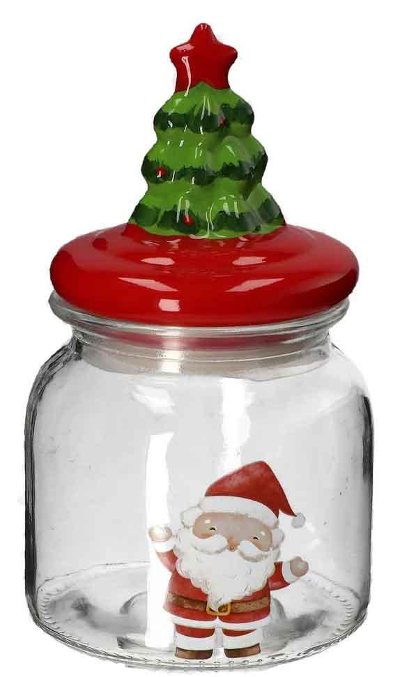 Staklena tegla NOVA GODINA 11x19cm 