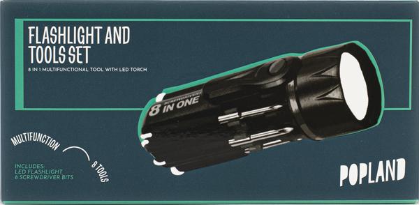 Set osam alata + lampa POPLAND GAME&TOOLS 