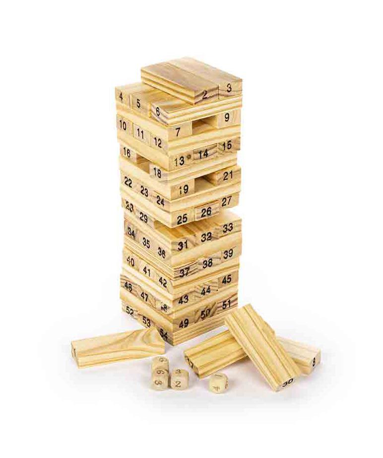 Drvene kockice za slaganje WOODEN TOWER 