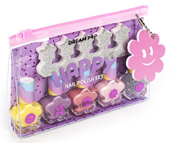Set pet lakova za nokte sa separatorom DREAMPOP KIDS 