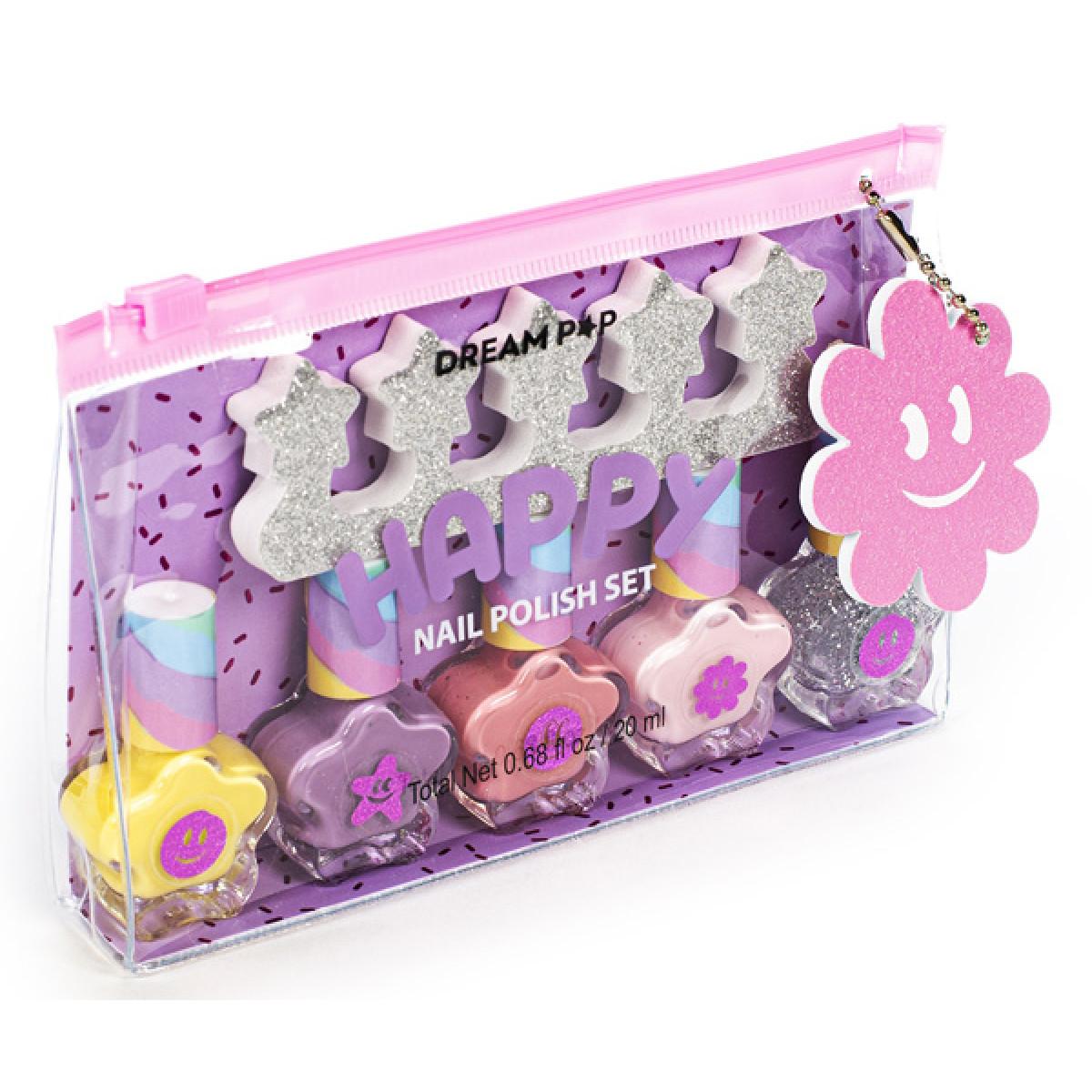 Set pet lakova za nokte sa separatorom DREAMPOP KIDS 