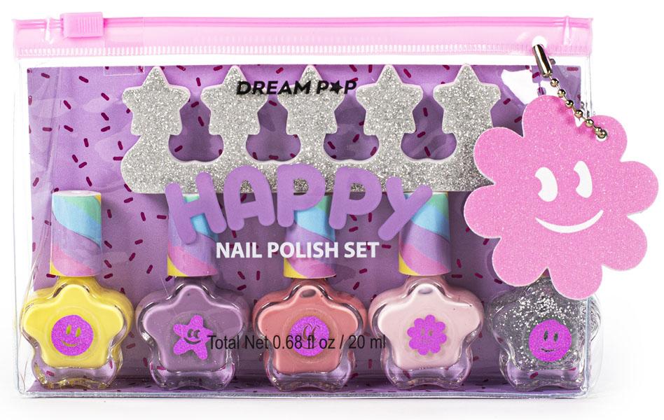 Set pet lakova za nokte sa separatorom DREAMPOP KIDS 