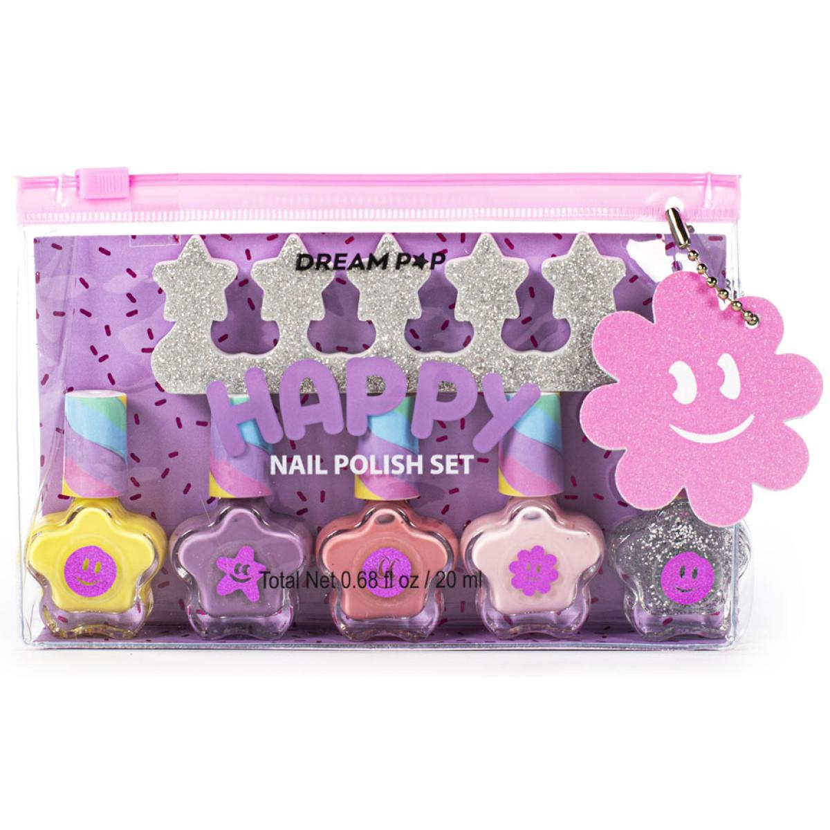 Set pet lakova za nokte sa separatorom DREAMPOP KIDS 