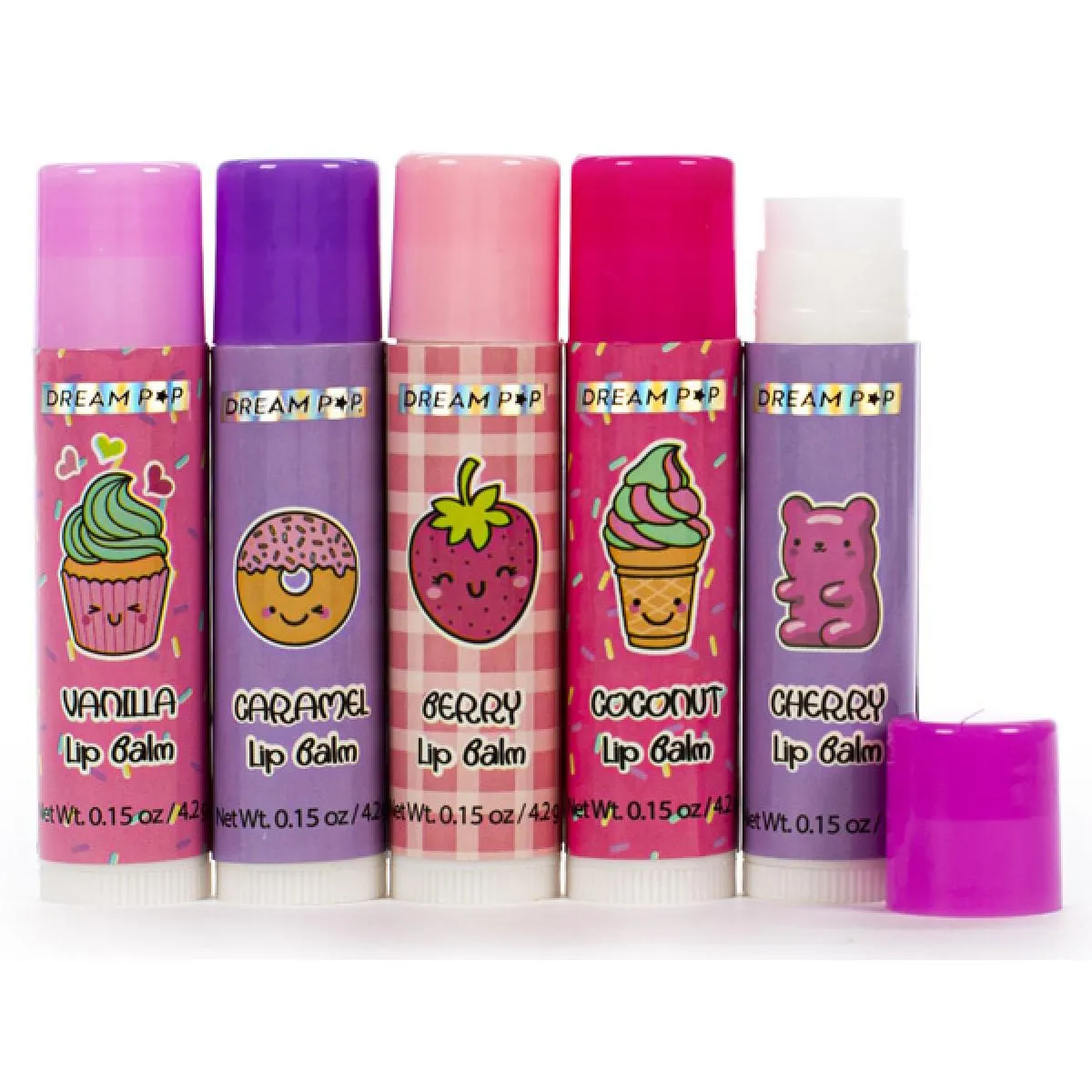 Set pet balzama za usne DREAMPOP KIDS 