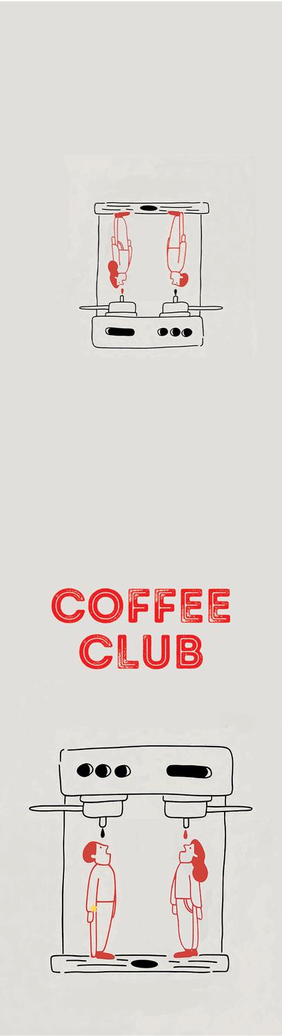 Bookmarker COFFEE CLUB 