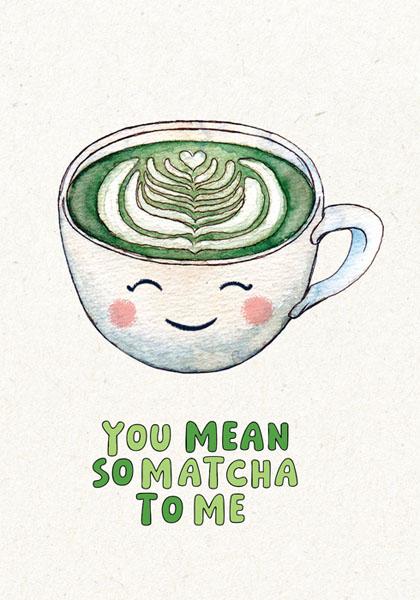 Čestitka MATCHA 