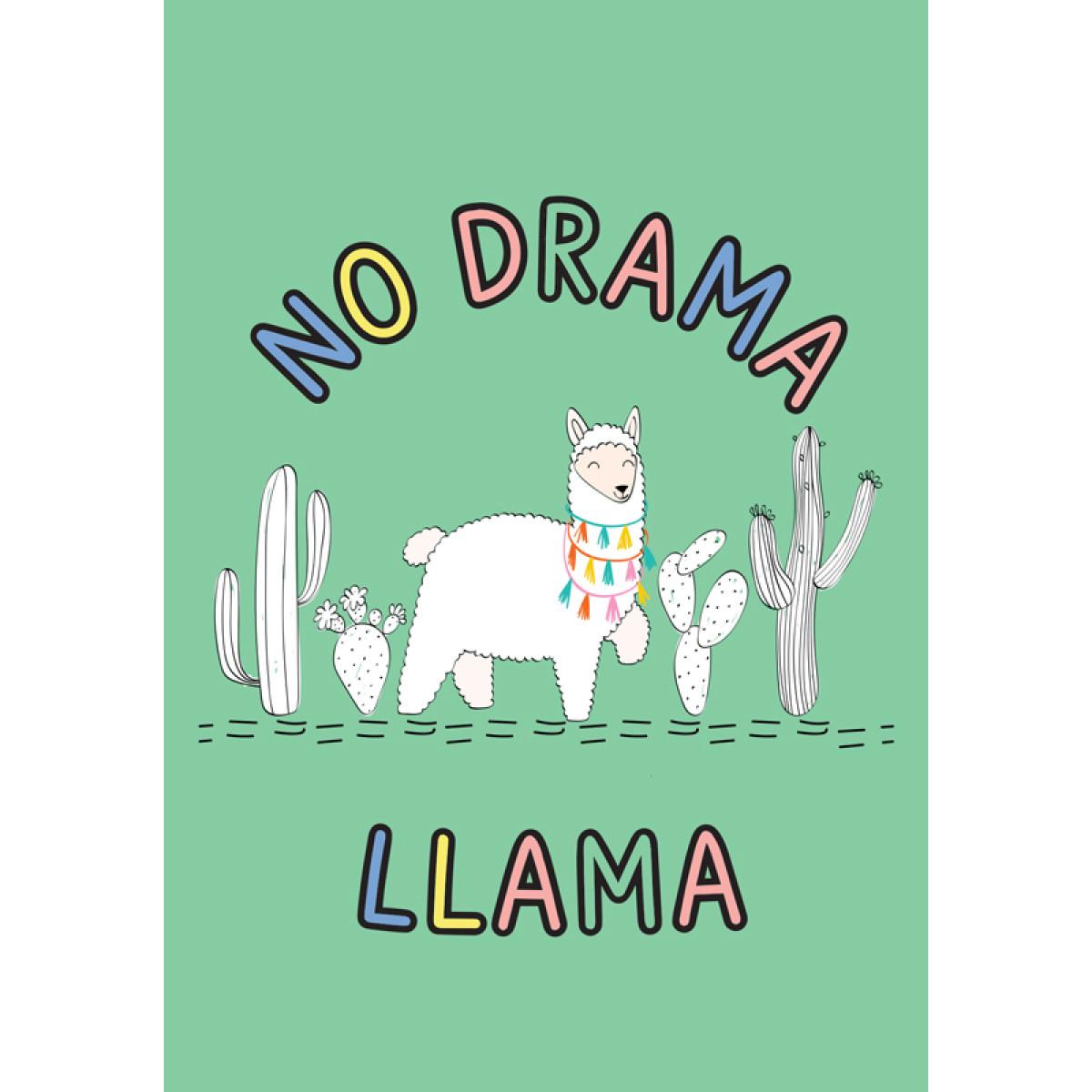 Čestitka NO DRAMA LLAMA 
