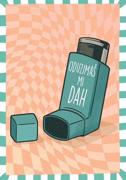 Čestitka ODUZIMAŠ MI DAH 