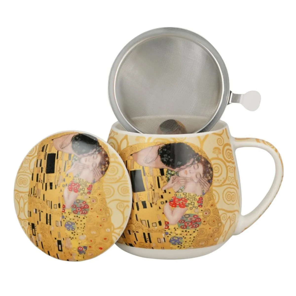 Šolja sa infuzerom KLIMT - THE KISS 430 ml 