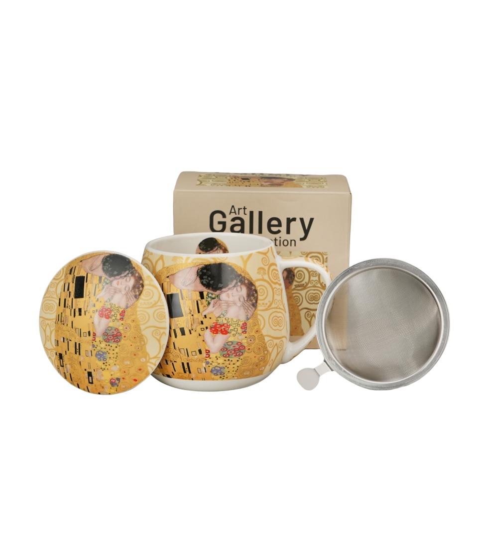 Šolja sa infuzerom KLIMT - THE KISS 430 ml 