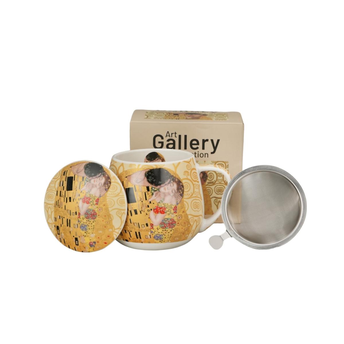 Šolja sa infuzerom KLIMT - THE KISS 430 ml 