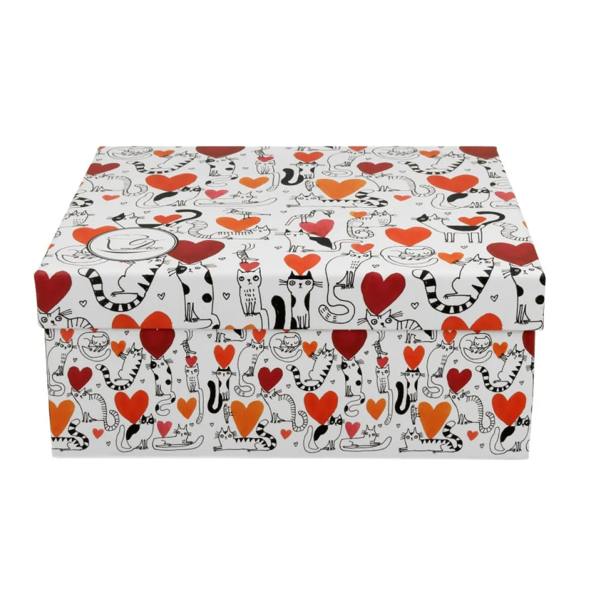 Dve šoljice sa tanjirićima CAT’S WORLD - HEARTS 230 ml 