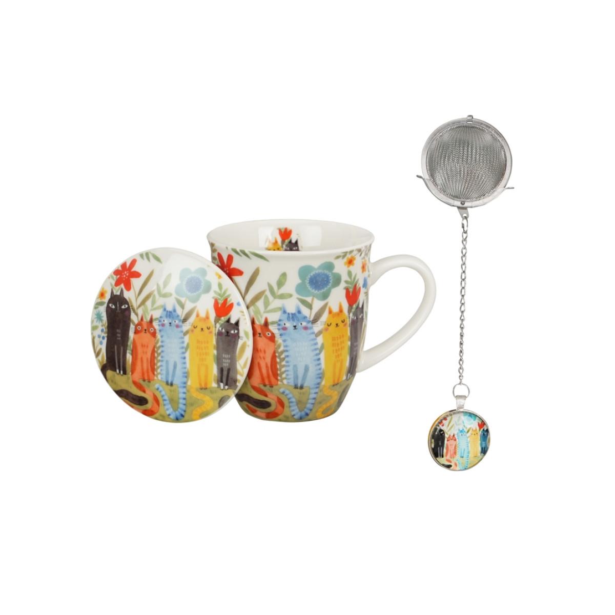 Šolja sa infuzerom CAT'S WORLD - GARDEN 