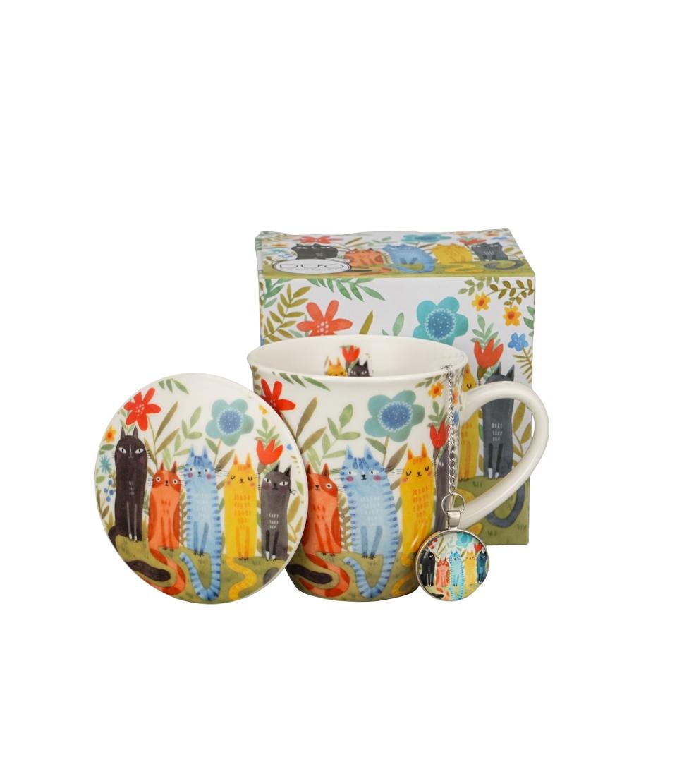 Šolja sa infuzerom CAT'S WORLD - GARDEN 