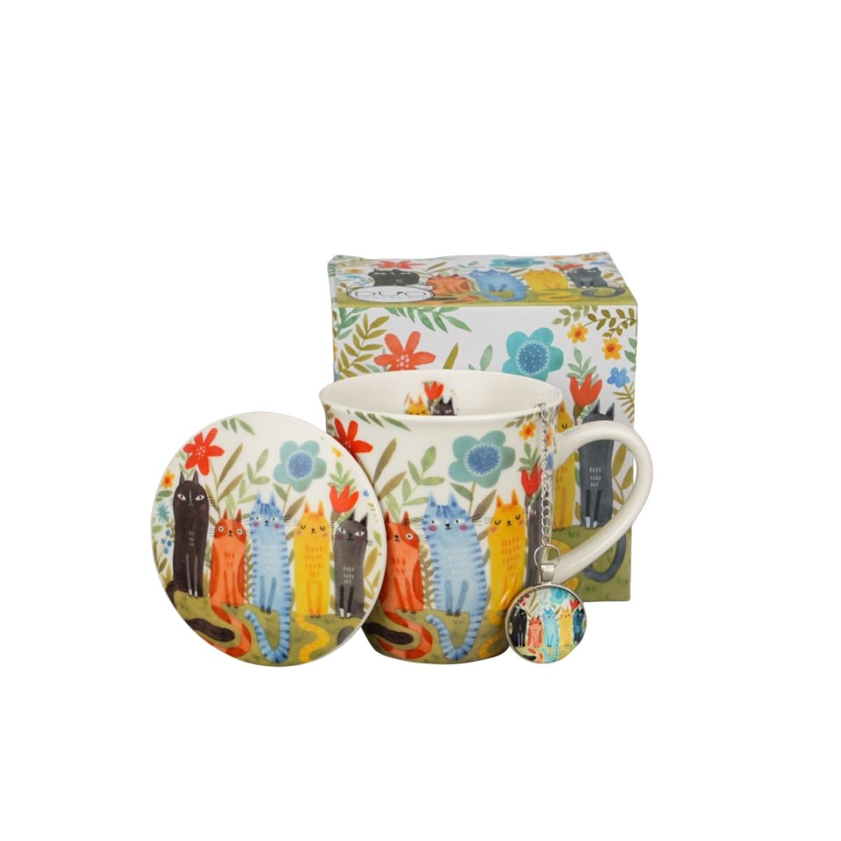 Šolja sa infuzerom CAT'S WORLD - GARDEN 