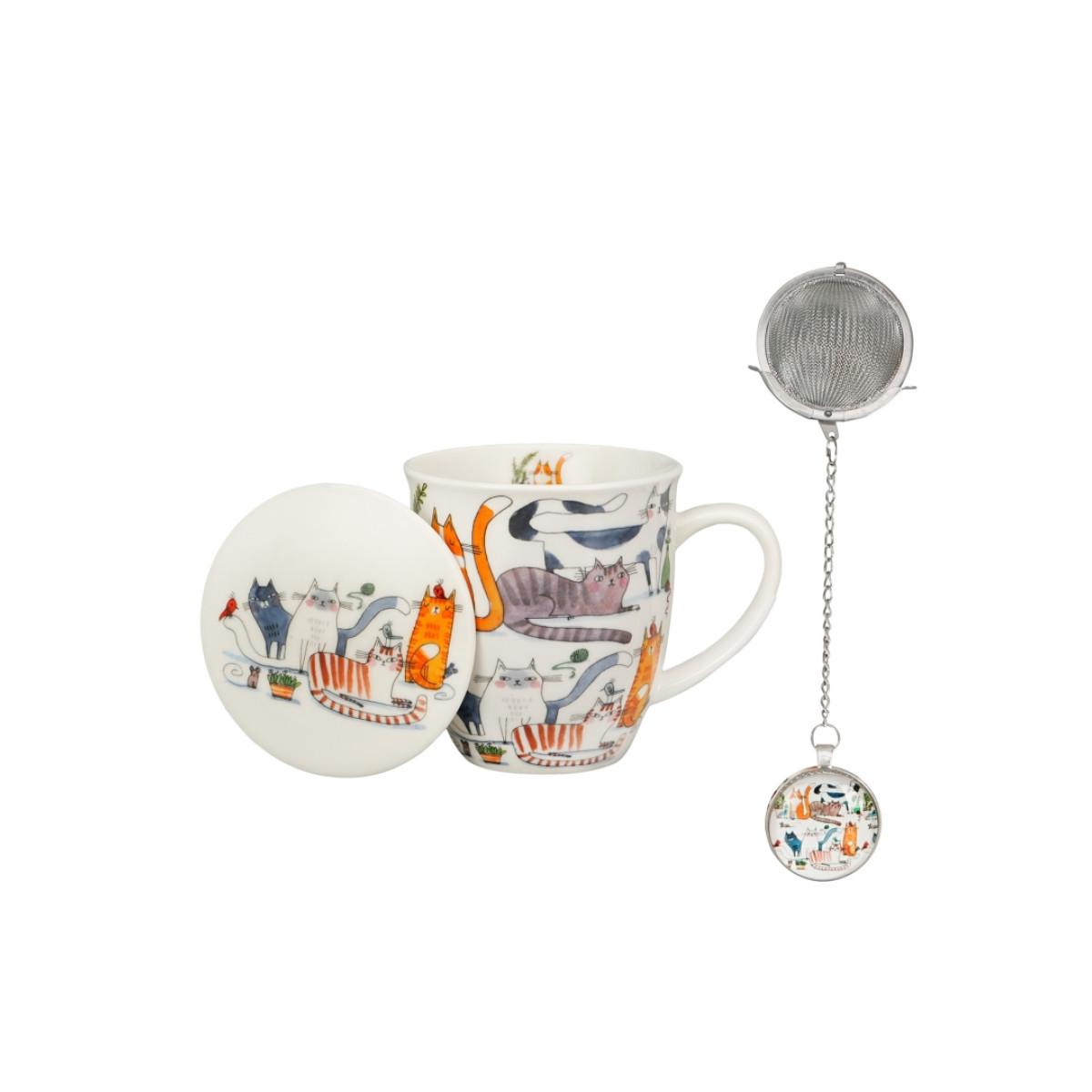 Šolja sa infuzerom CAT'S WORLD - LAZY CATS 