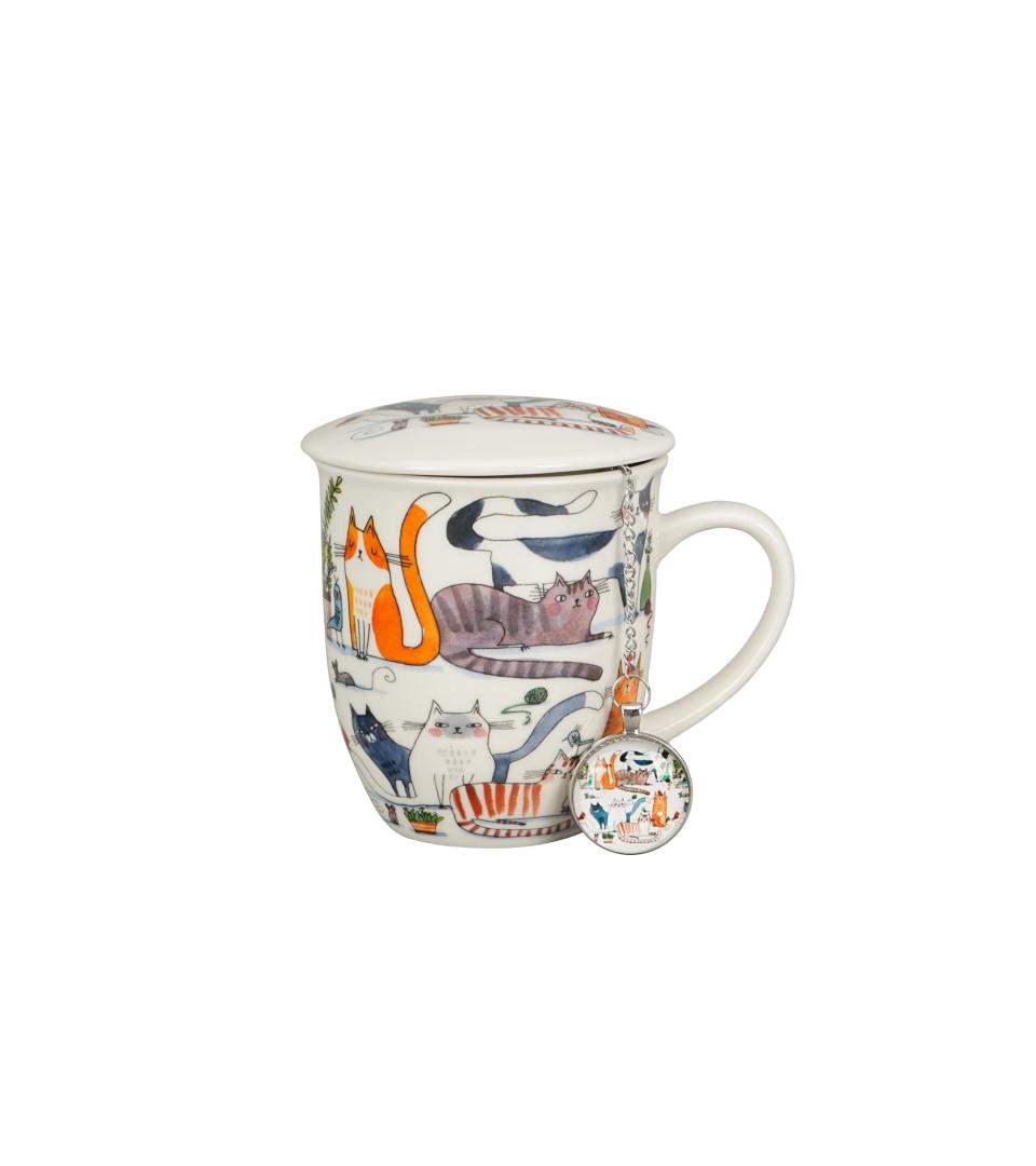 Šolja sa infuzerom CAT'S WORLD - LAZY CATS 