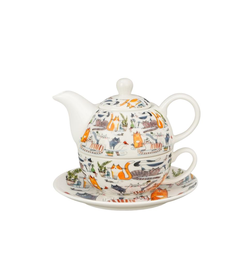 Čajnik sa infuzerom CAT'S WORLD - LAZY CATS 300ml 