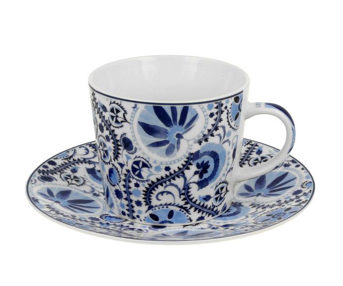 Šolja sa tanjirićem NARESH BLUE 240 ml 