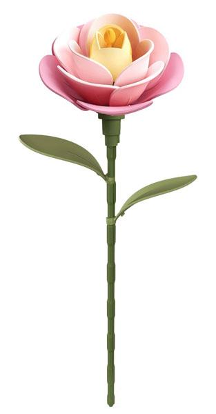 3D puzzle ROZE KAMELIJA 