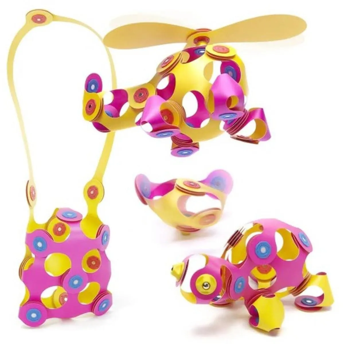 Magnetna igračka CREW PACK - PINK/YELLOW 