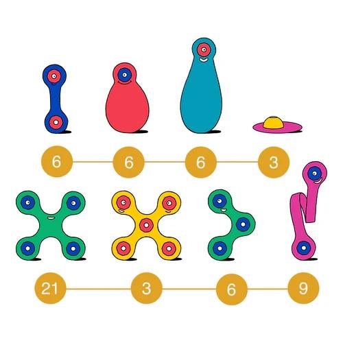 Magnetna igračka SUPER RAINBOW 