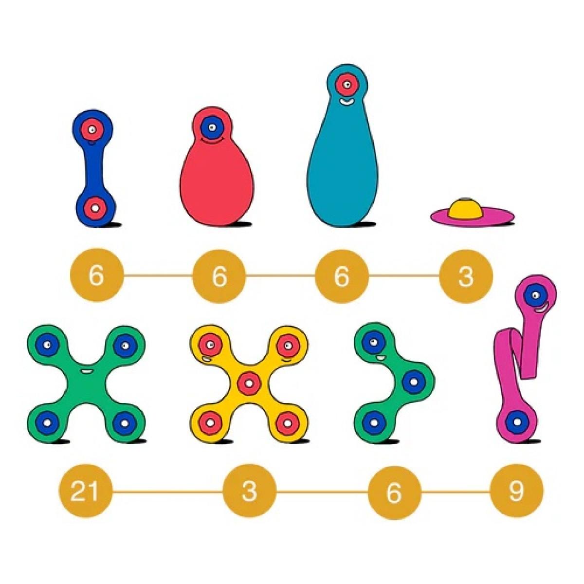 Magnetna igračka SUPER RAINBOW 