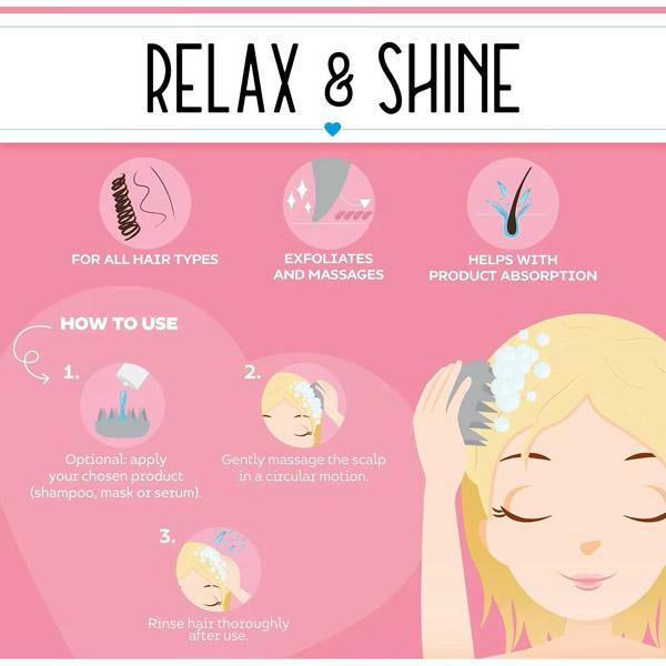 Četka za pranje i masažu glave KITTY 