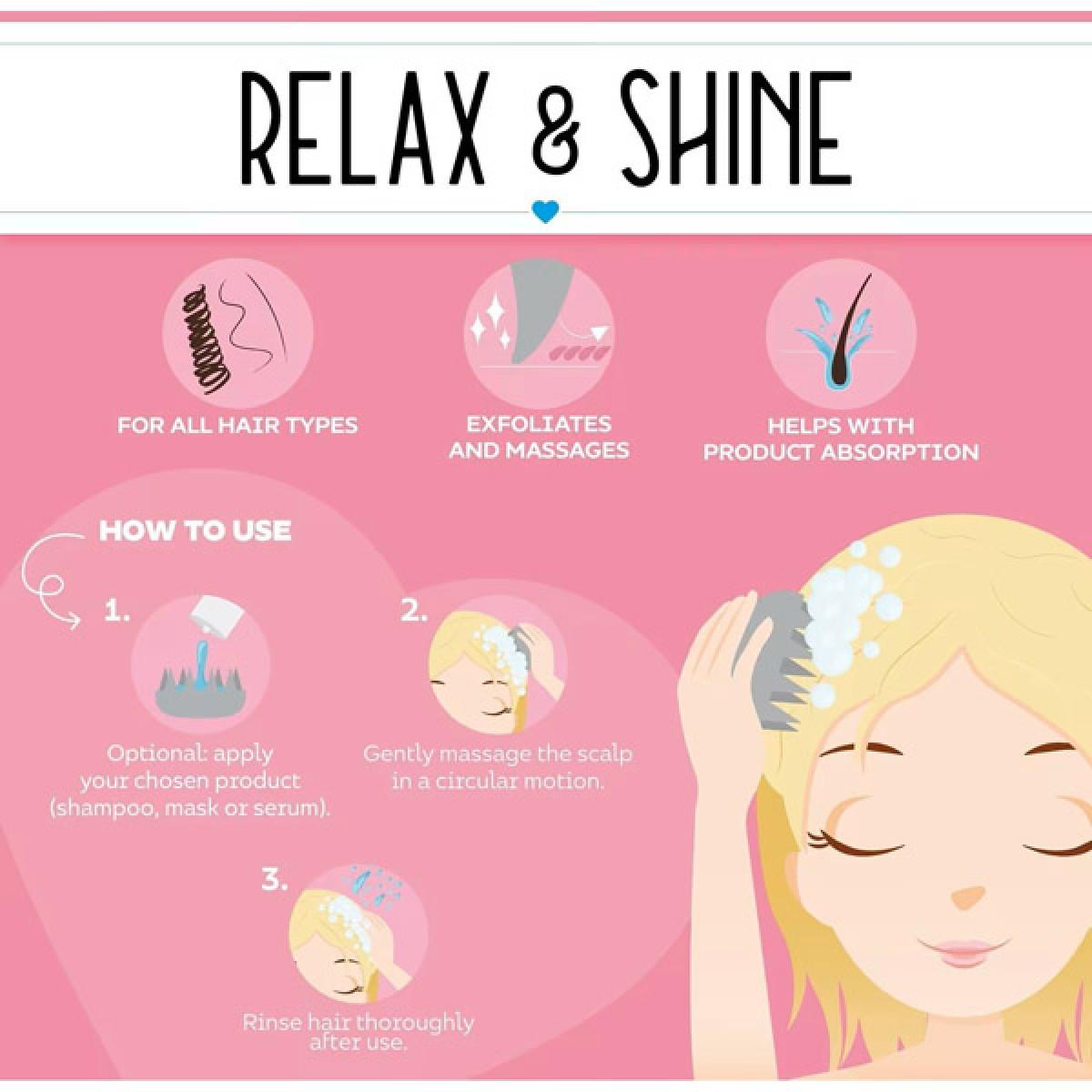 Četka za pranje i masažu glave KITTY 