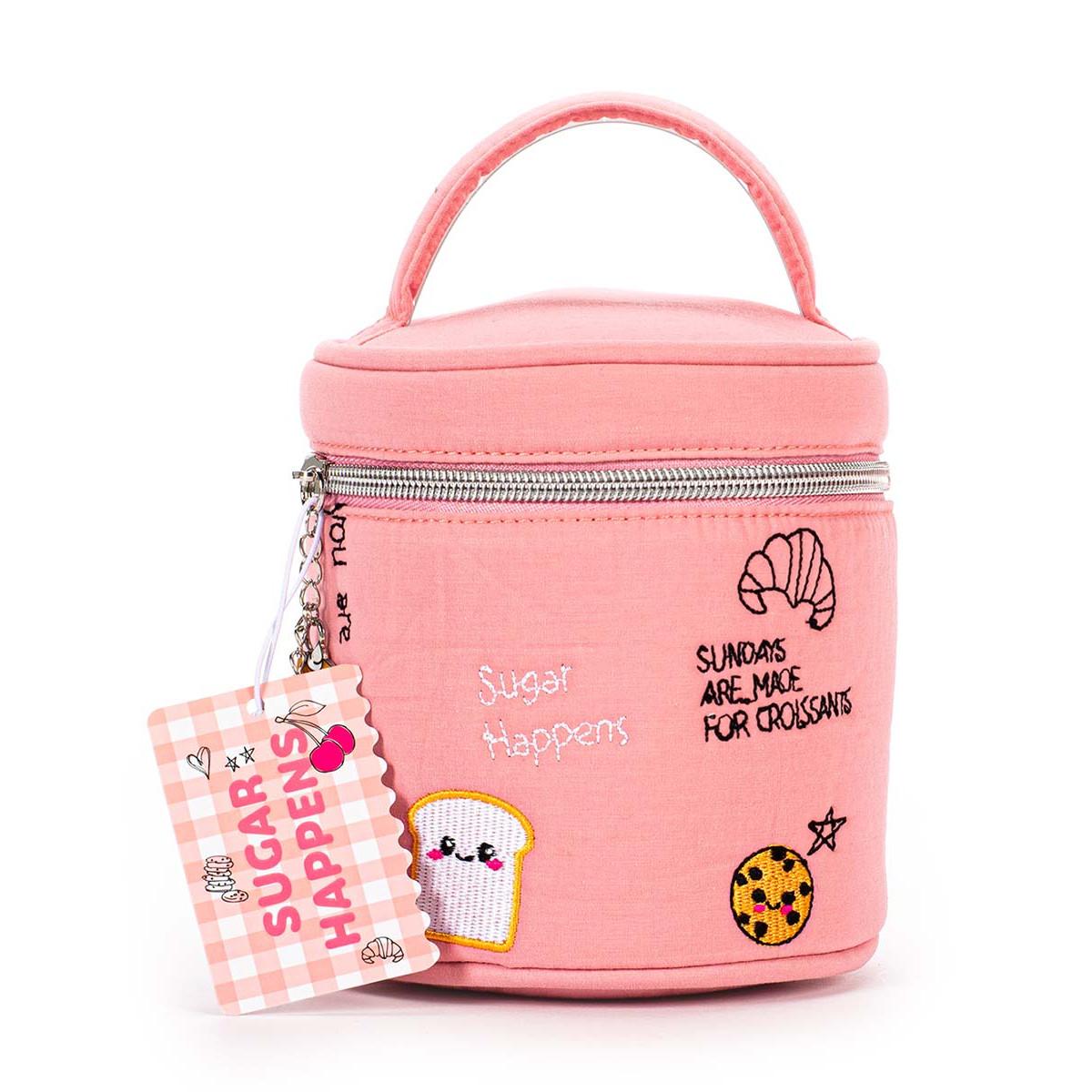 Pamučni neseser sa ručkom KAWAII Pink 