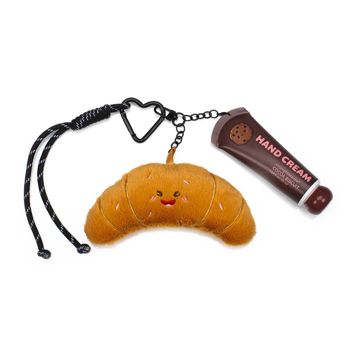 Privezak za ključeve sa kremom za ruke KAWAII Kroasan 