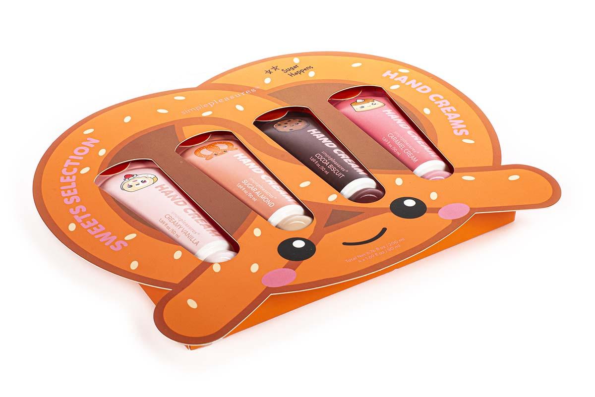 Set krema za ruke 4x50ml KAWAII Vanila, Badem, Keks, Karamel 