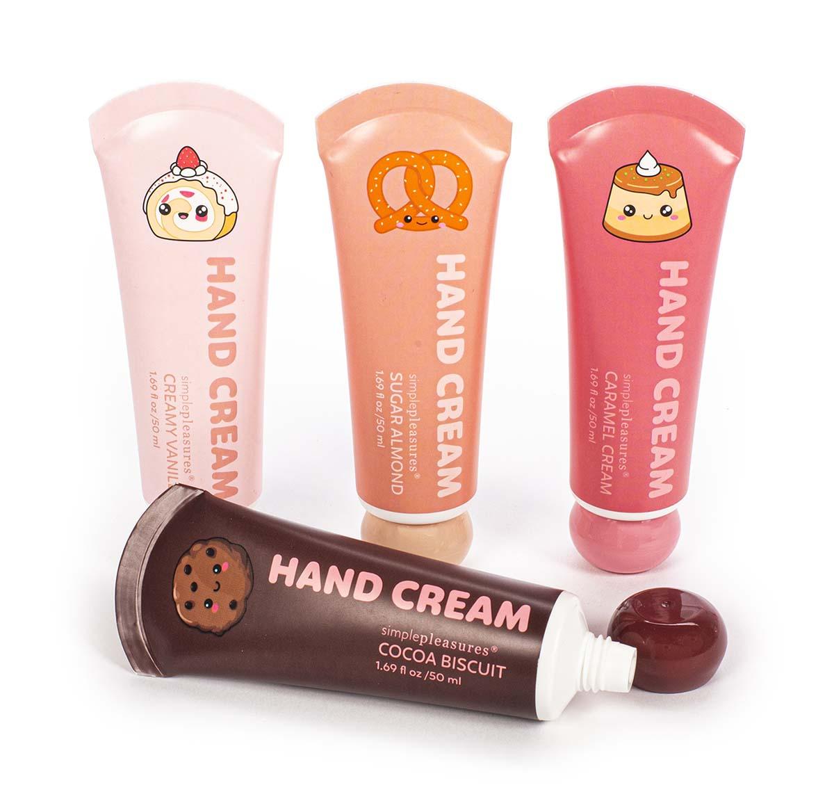 Set krema za ruke 4x50ml KAWAII Vanila, Badem, Keks, Karamel 