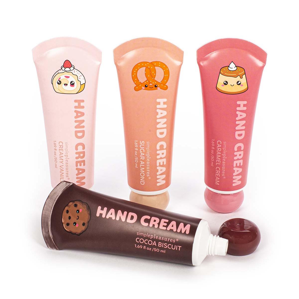 Set krema za ruke 4x50ml KAWAII Vanila, Badem, Keks, Karamel 