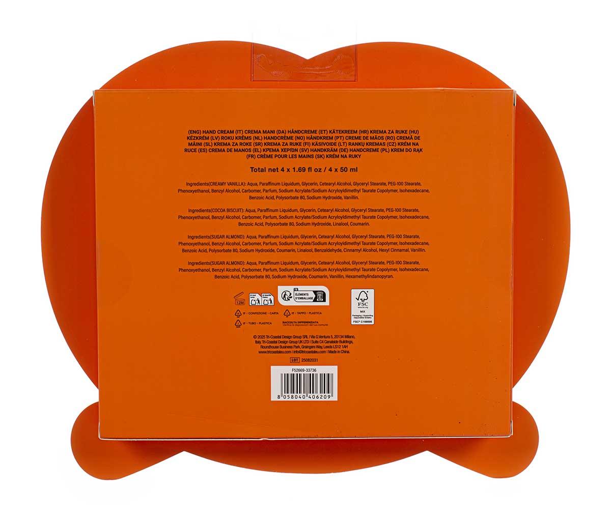 Set krema za ruke 4x50ml KAWAII Vanila, Badem, Keks, Karamel 