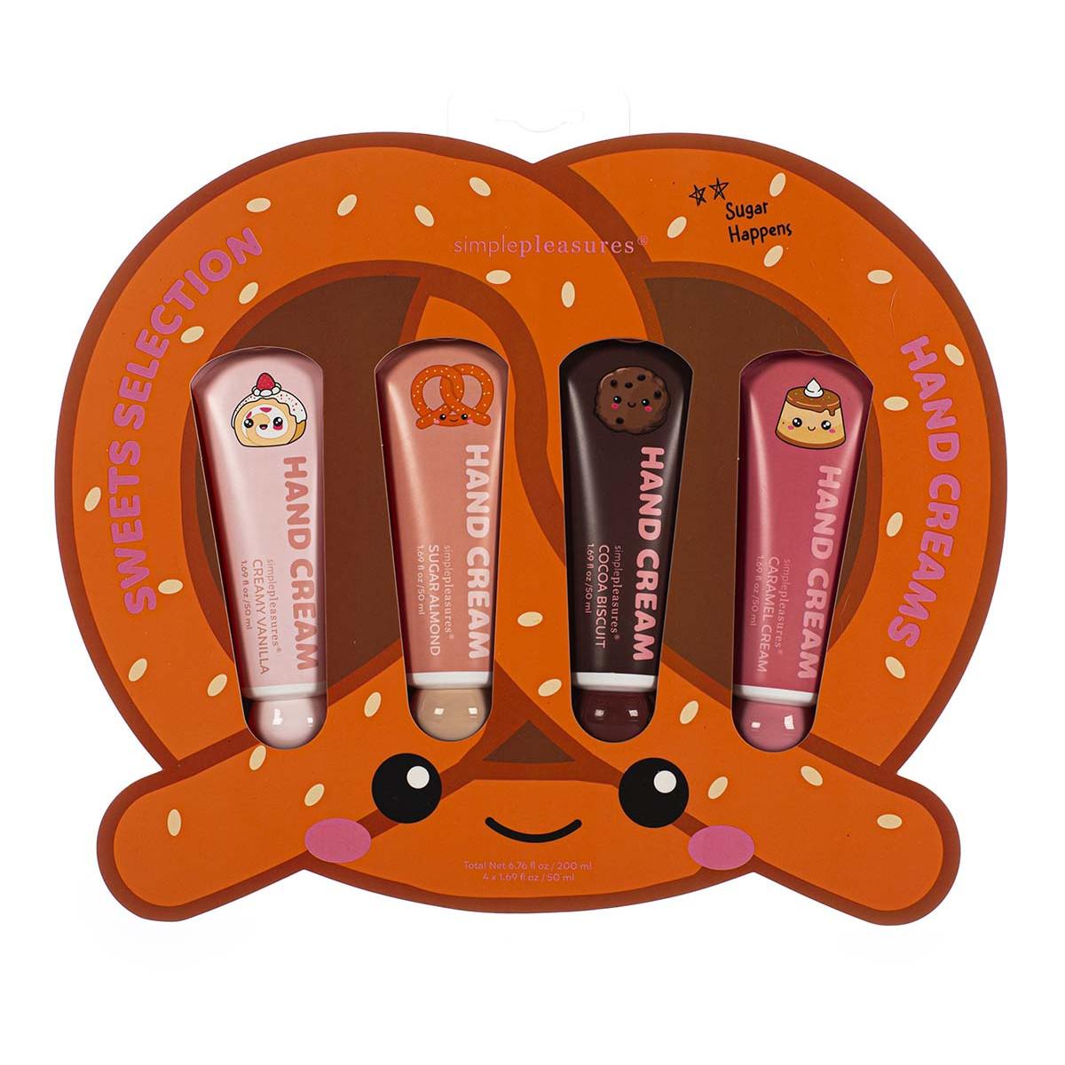 Set krema za ruke 4x50ml KAWAII Vanila, Badem, Keks, Karamel 