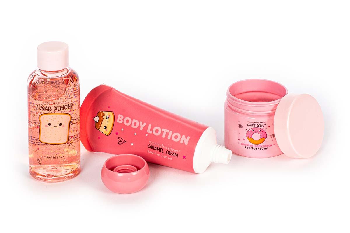 Kozmetički set KAWAII (Piling, losion i kupka) 