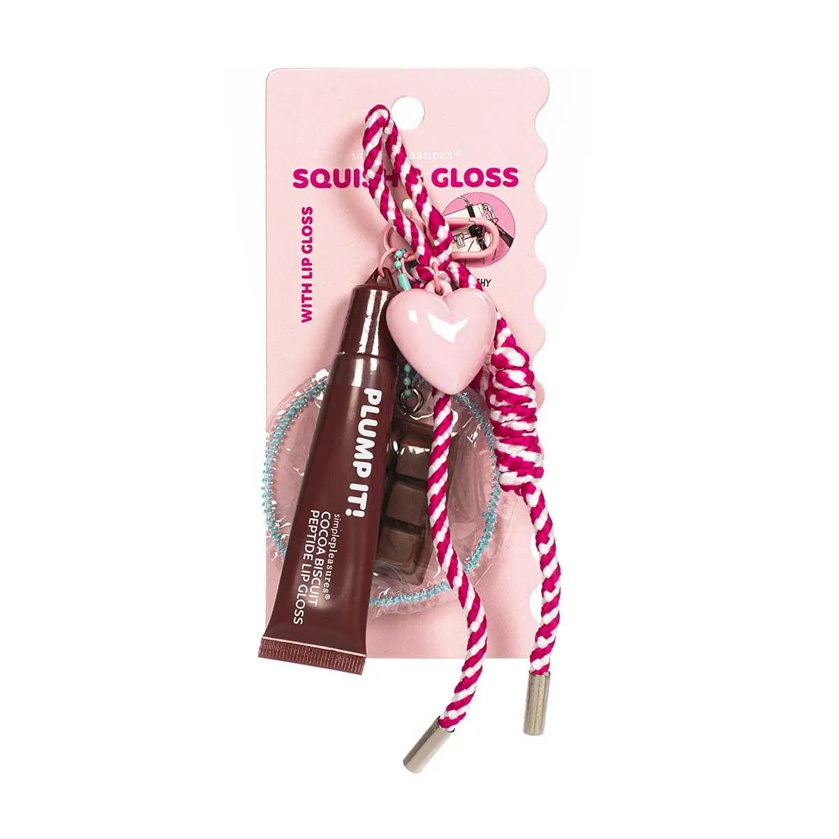 Privezak za ključeve sa kremom za usne KAWAII Čokolada 15ml 