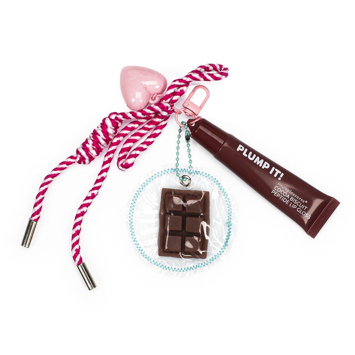 Privezak za ključeve sa kremom za usne KAWAII Čokolada 15ml 