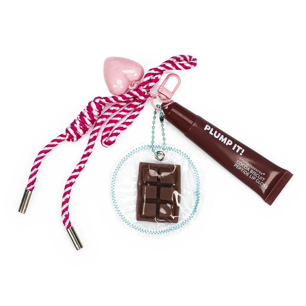 Privezak za ključeve sa kremom za usne KAWAII Čokolada 15ml 