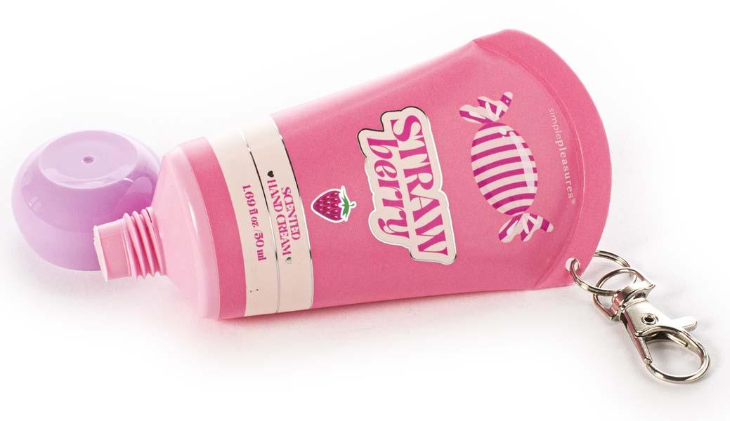 Krema za ruke na privesku STRAWBERRY 