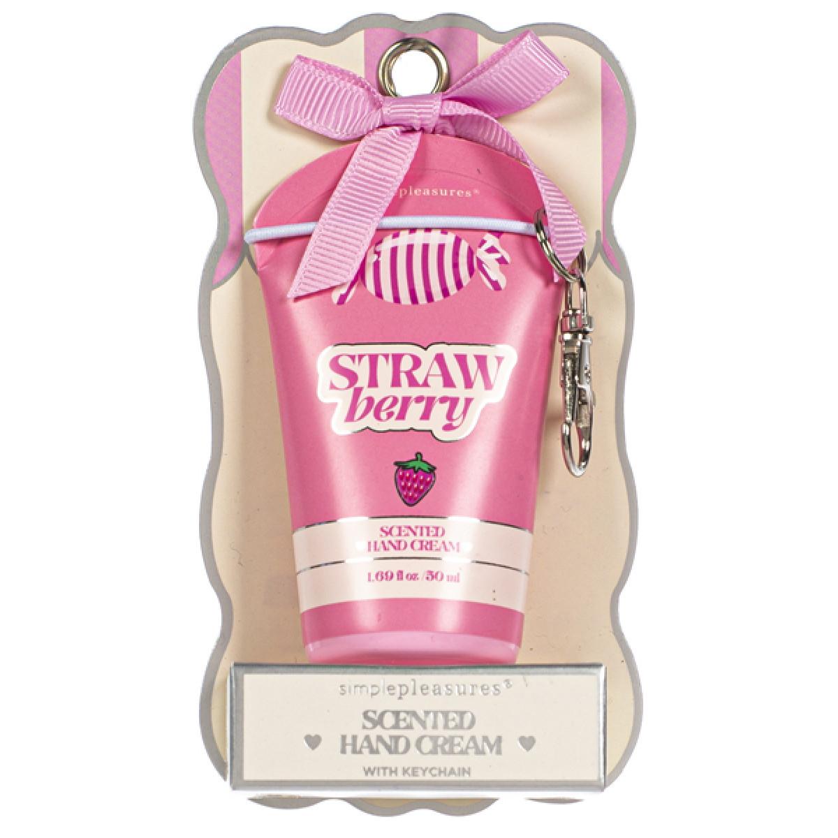 Krema za ruke na privesku STRAWBERRY 