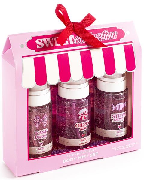 Set tri spreja za telo RASPBERRY CHERRY CANDY 