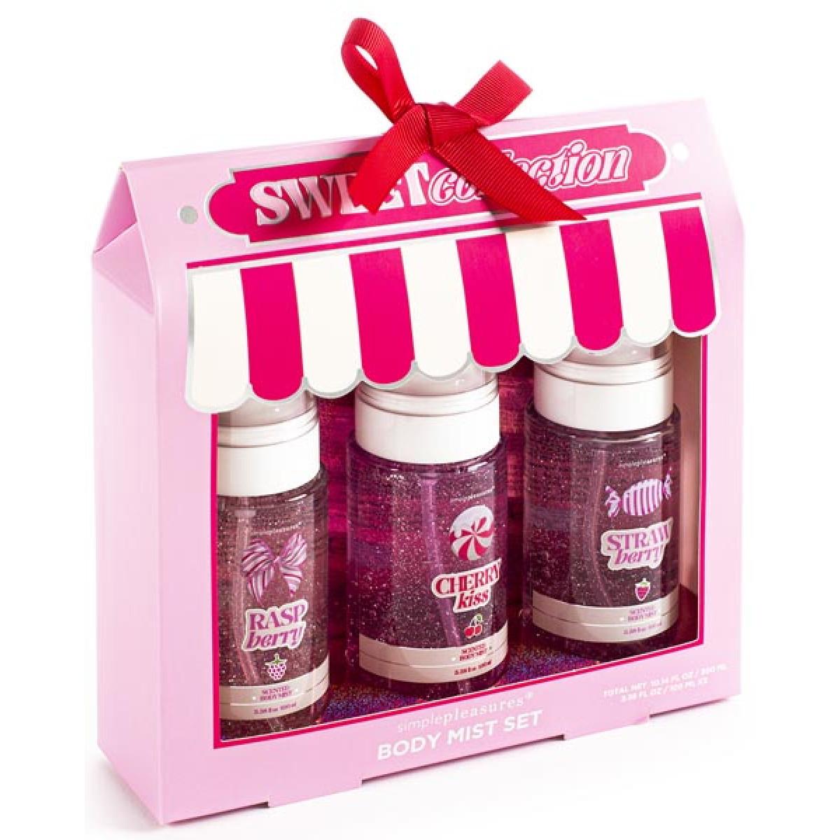 Set tri spreja za telo RASPBERRY CHERRY CANDY 