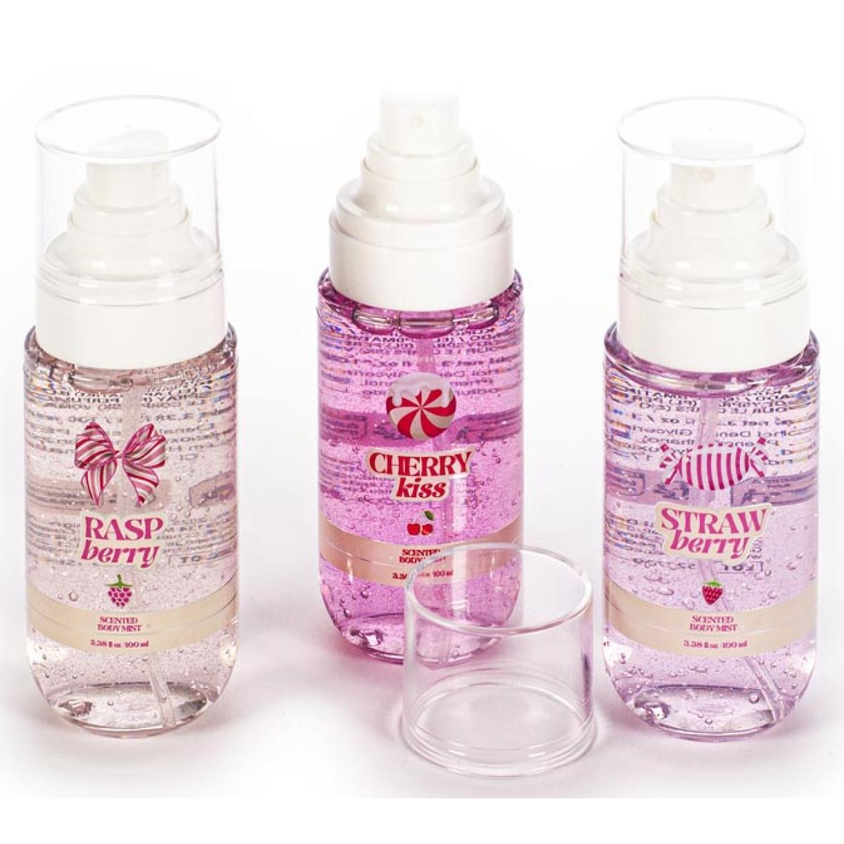 Set tri spreja za telo RASPBERRY CHERRY CANDY 