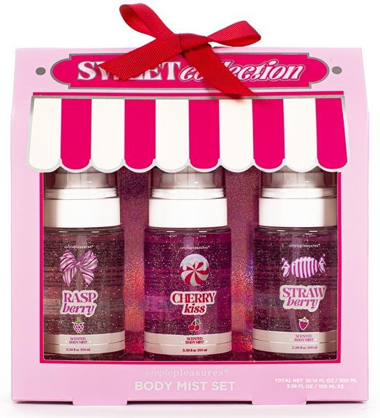 Set tri spreja za telo RASPBERRY CHERRY CANDY 