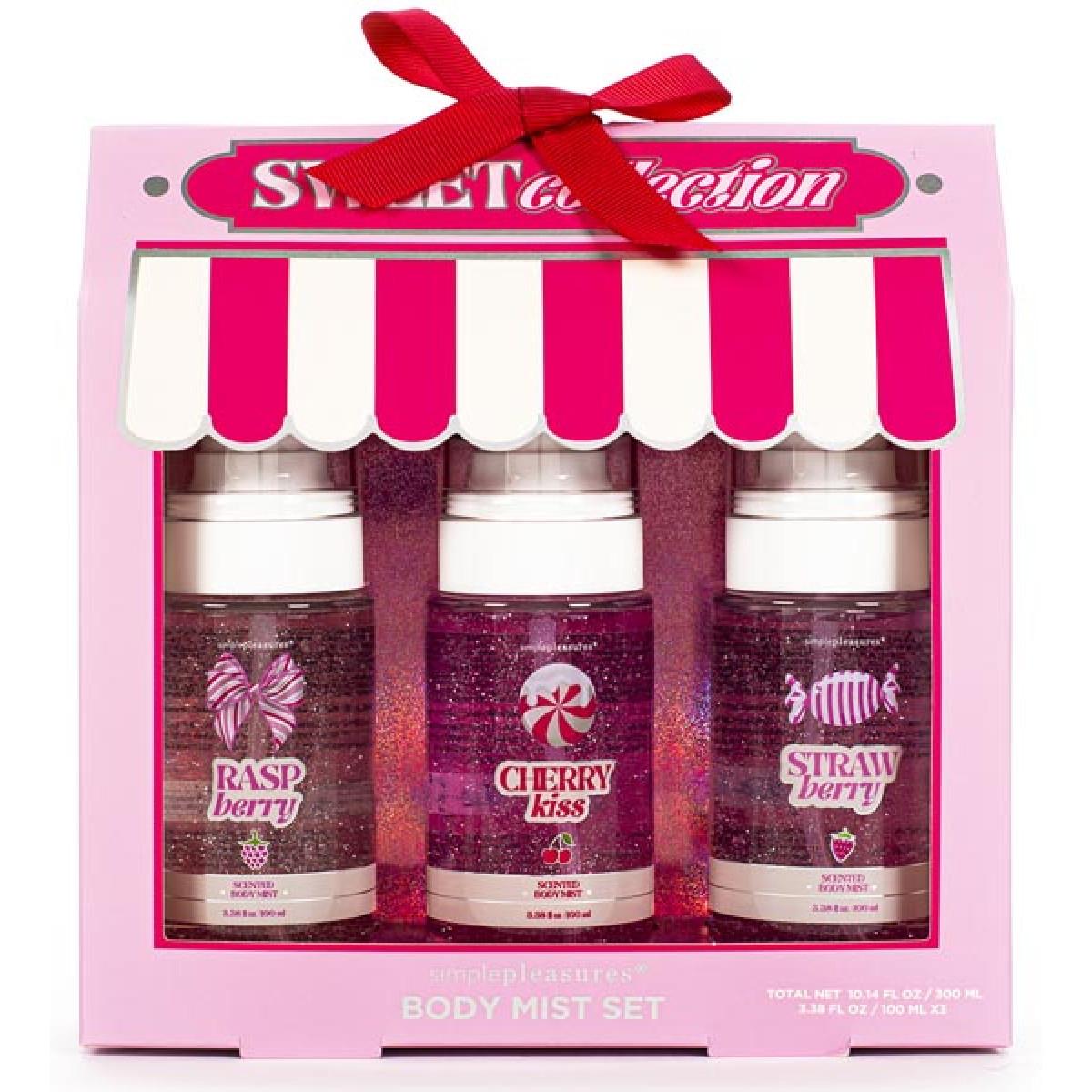 Set tri spreja za telo RASPBERRY CHERRY CANDY 