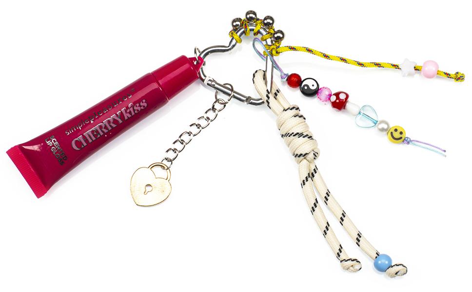 Privezak za ključeve i sjaj za usne CHERRY KISS 