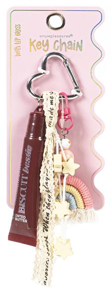 Privezak za ključeve i sjaj za usne BISCUIT 