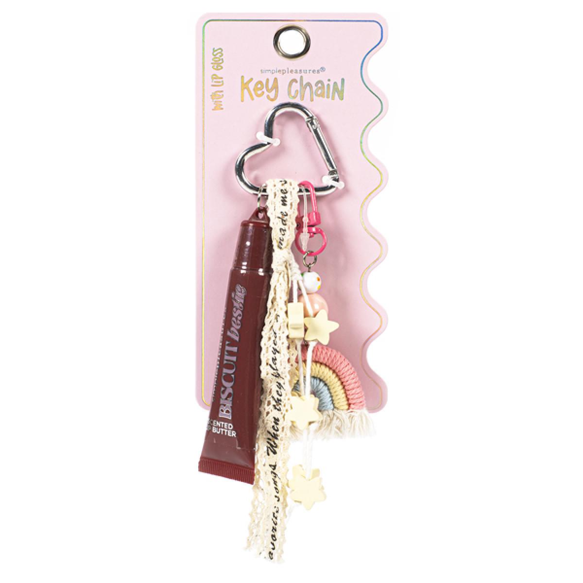 Privezak za ključeve i sjaj za usne BISCUIT 